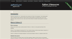 Desktop Screenshot of getpython3.com